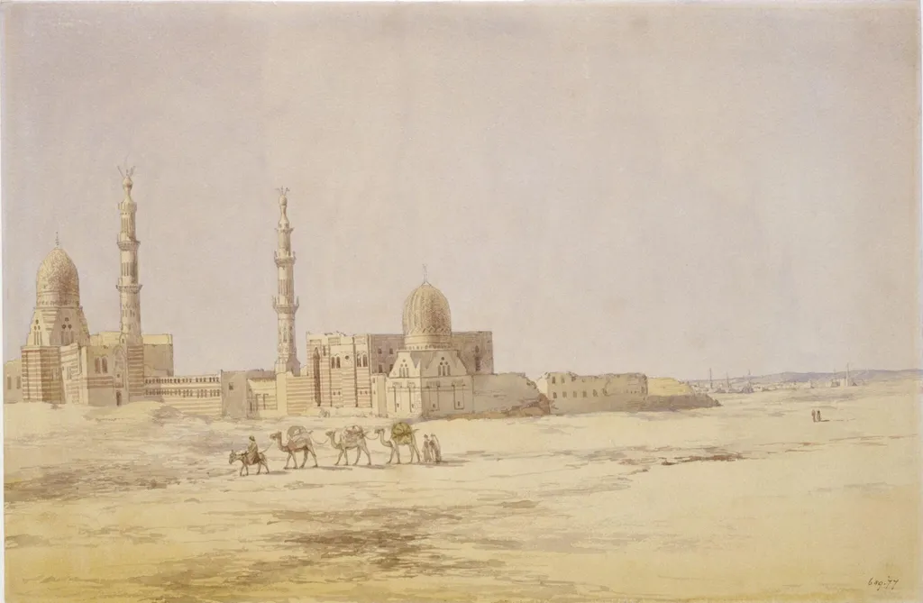 Tombs of the Khalifs, Cairo, by Richard Dadd, watercolor, 1842