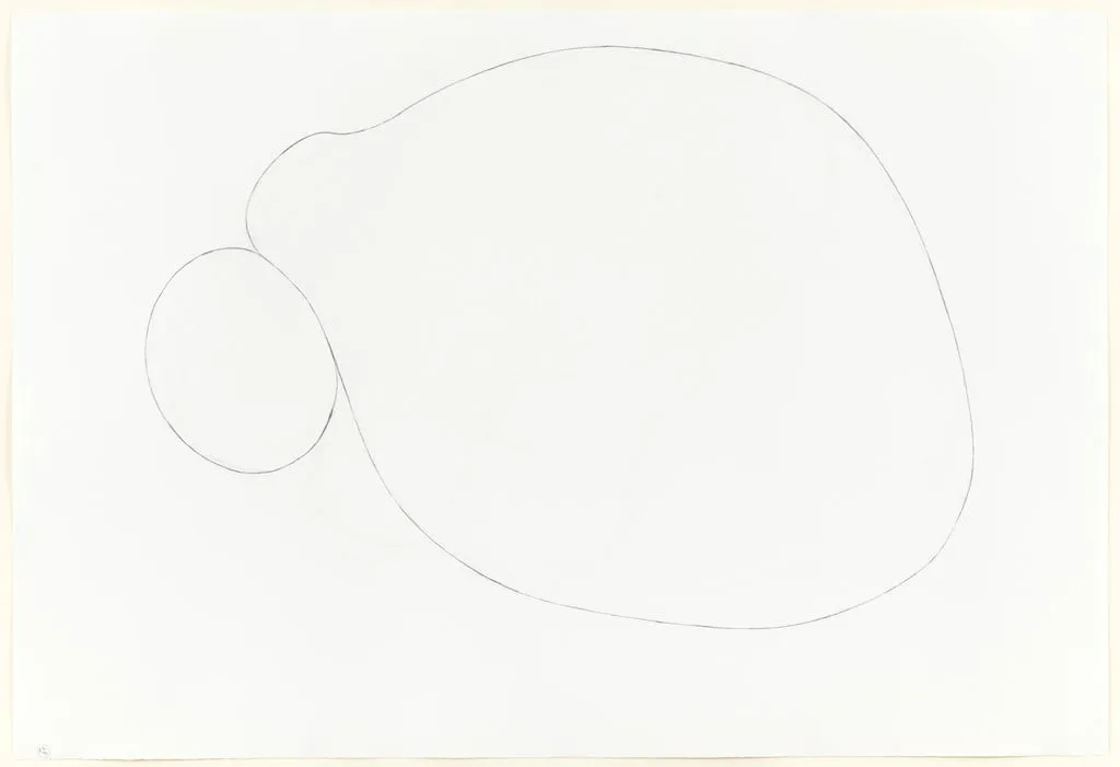 Untitled, by Richard Deacon, graphite, 1990