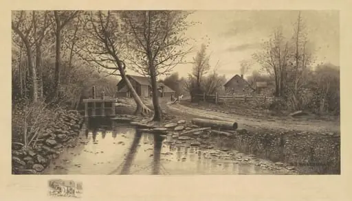 Untitled (Pastorale Scene with Sawmill), by Richard Dudensing