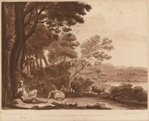 Landscape No. 15 from "Liber Veritatis", by Richard Earlom