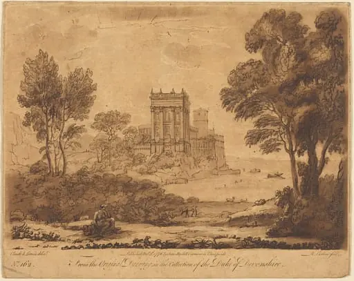 Landscape No. 162 from "Liber Veritatis", by Richard Earlom