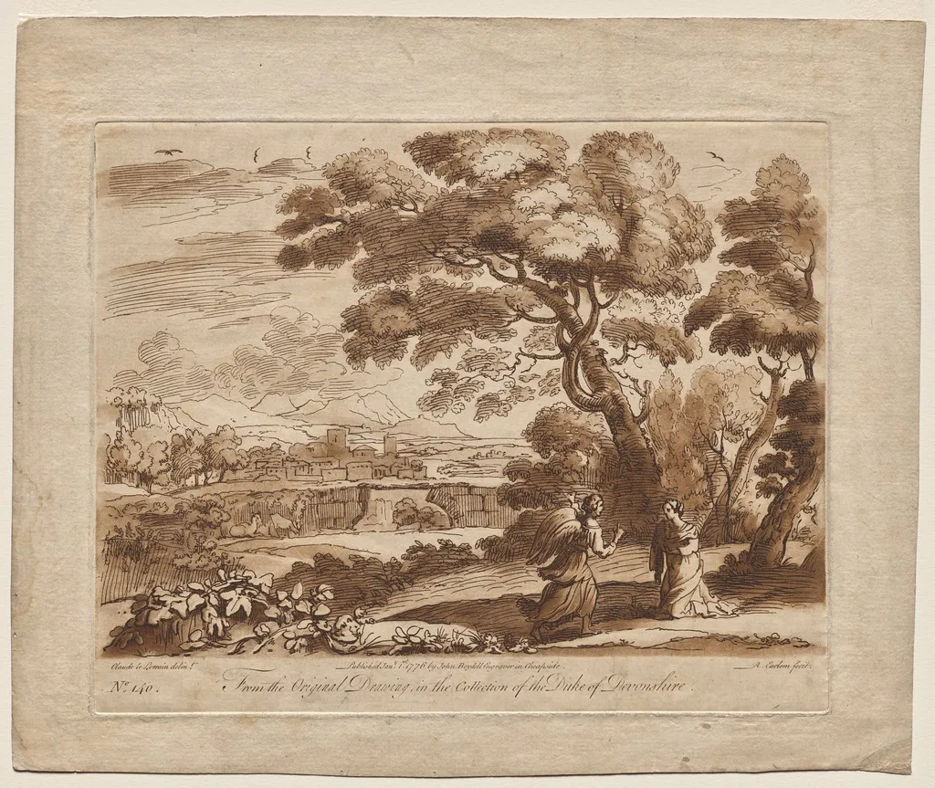 Landscape, Plate No. 140, by Richard Earlom, 1776