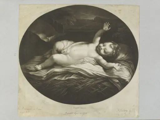 The Infant Jesus Sleeping, by Richard Earlom