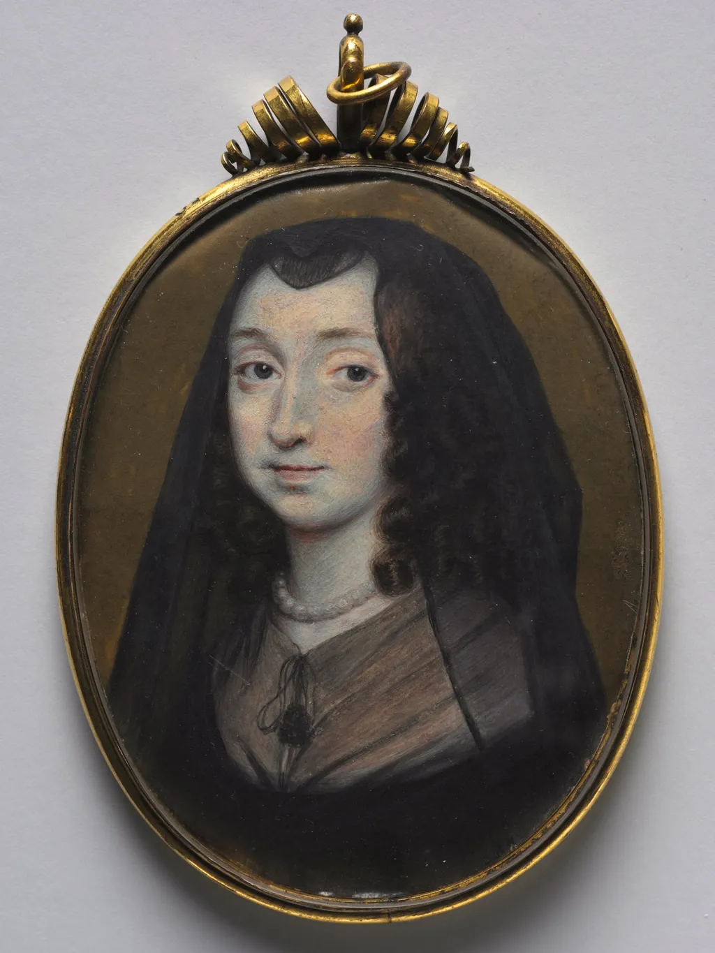 Portrait of Elizabeth Morrison, Lady Capell of Hadham, by Richard Gibson, unspecified, 1650
