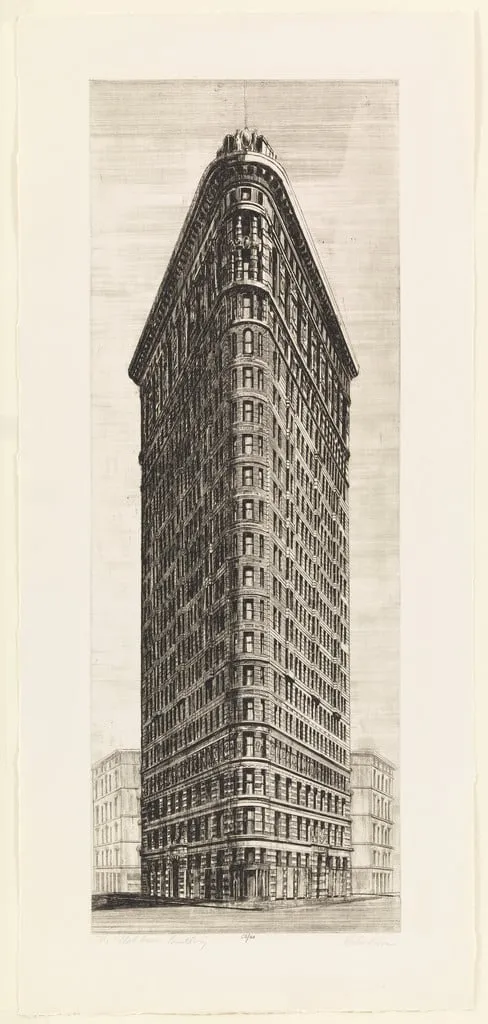 Untitled, by Richard Haas, ink, 1973