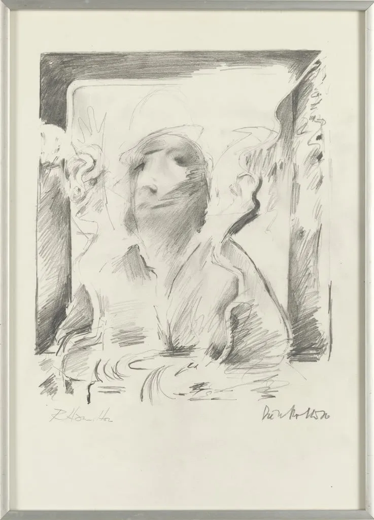 Untitled, by Richard Hamilton Dieter Roth, graphite, 1976