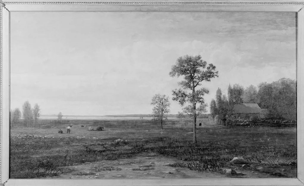 Near Chelsea, by Richard Henry Fuller, oil, 1867