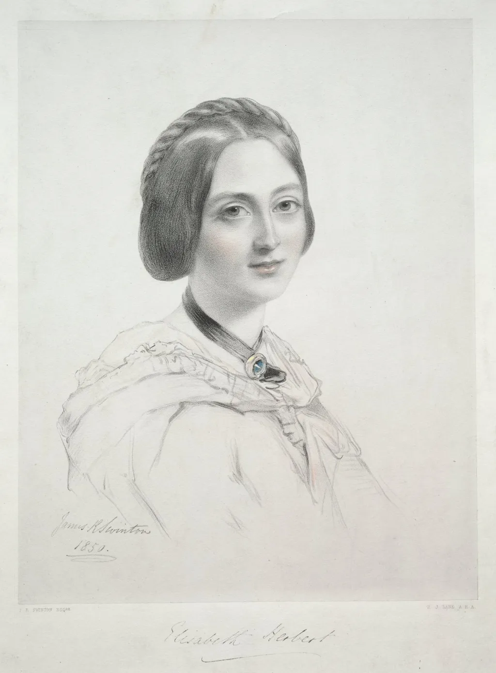 Lady Elizabeth Herbert, by Richard James Lane, 1850