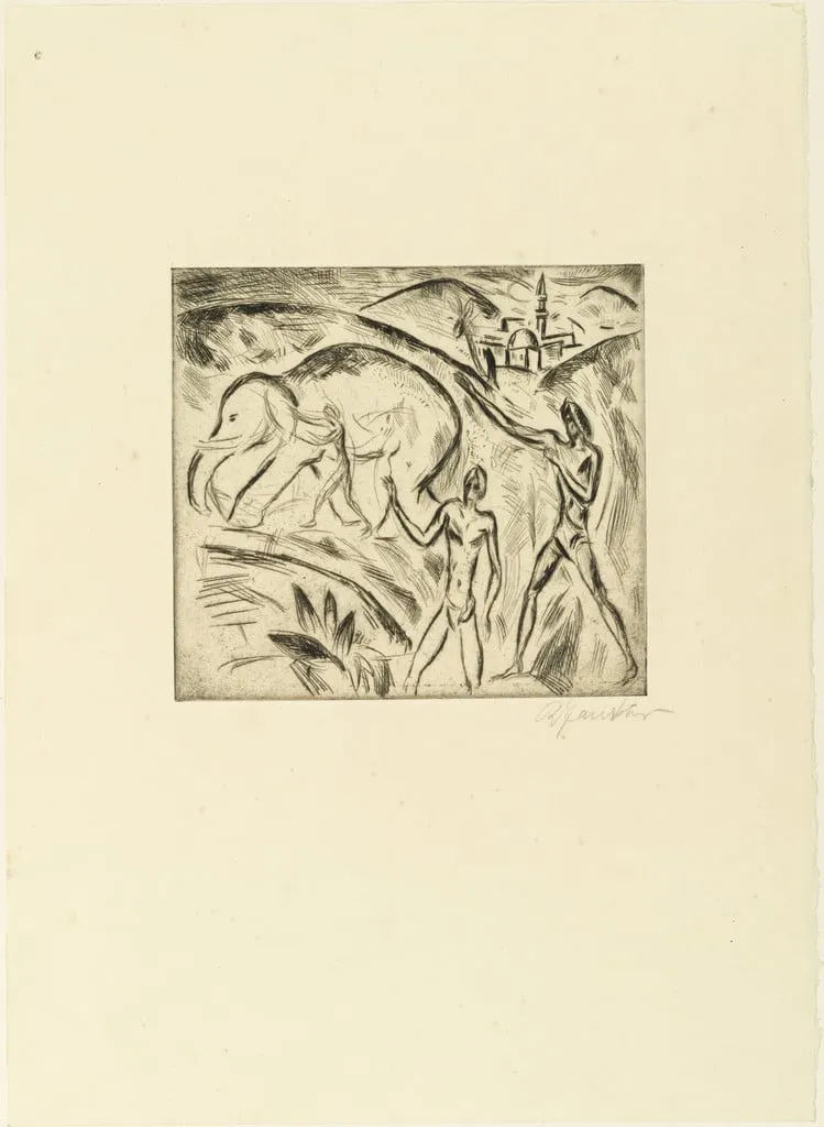 Untitled, by Richard Janthur, ink, 1913