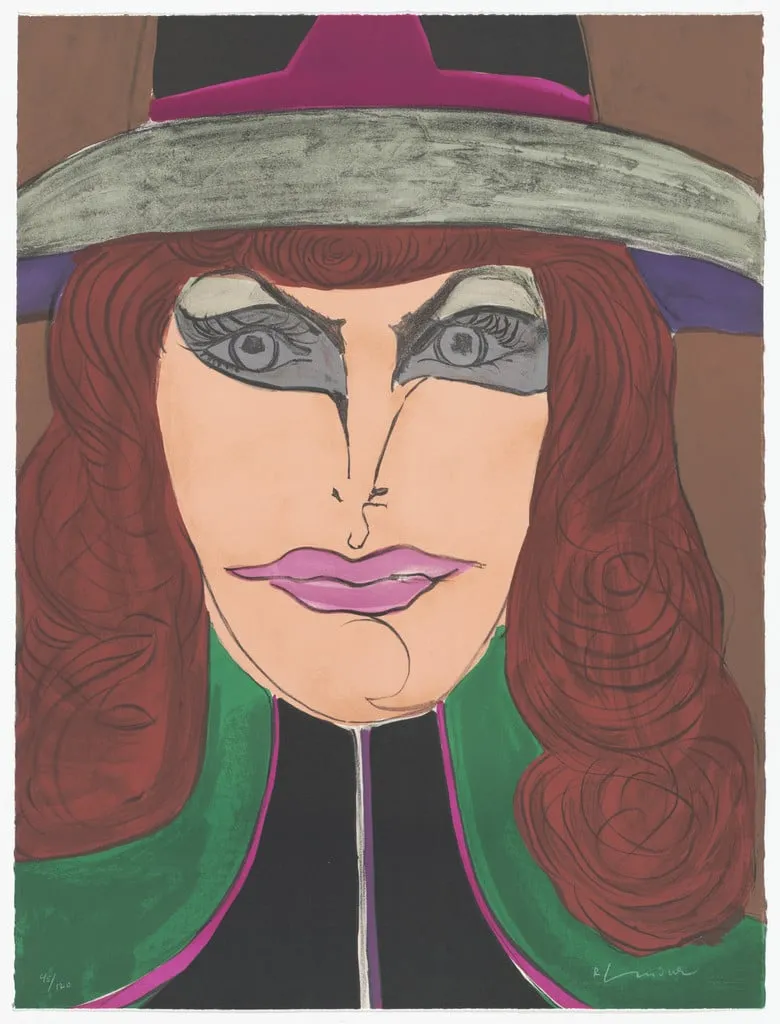 Untitled, by Richard Lindner, ink, 1971