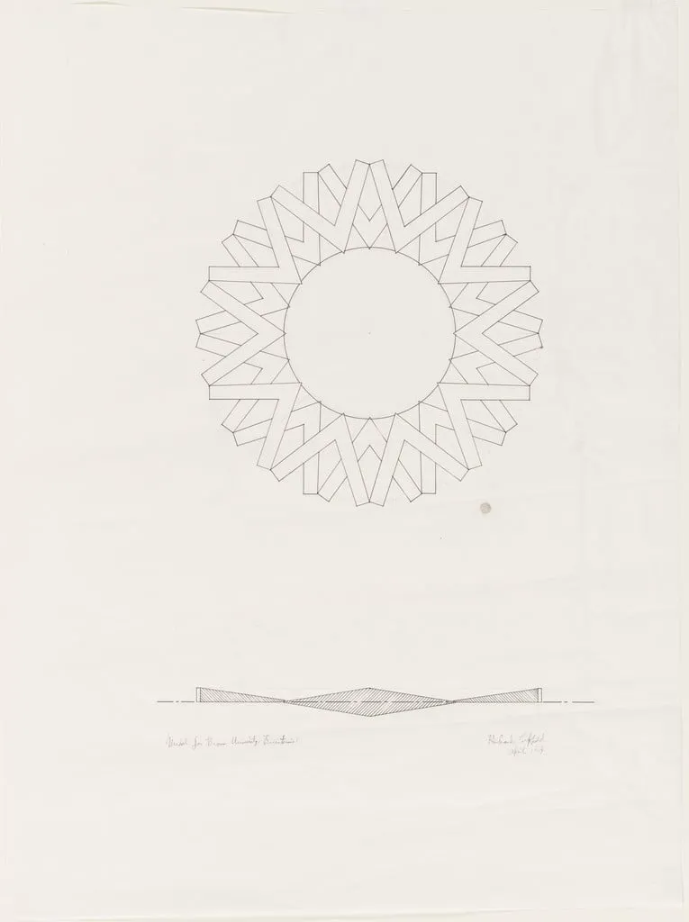 Untitled, by Richard Lippold, graphite, 1964