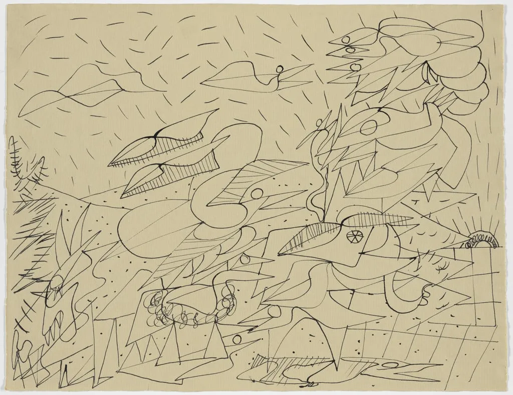 Untitled, by Richard Mortensen, ink, 1942