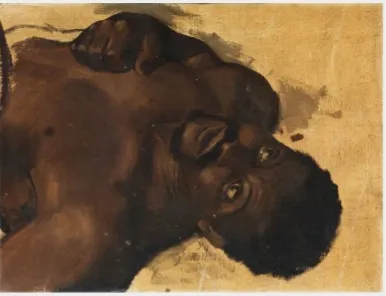 Study of a Dead Zulu, by Richard Moynan, oil, 1891