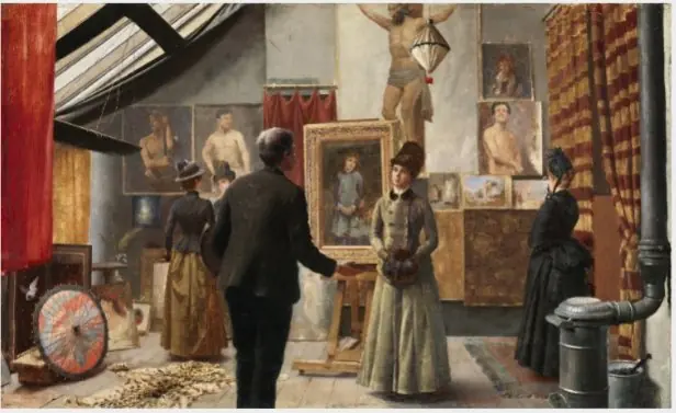 The Artist in his Dublin Studio, by Richard Moynan