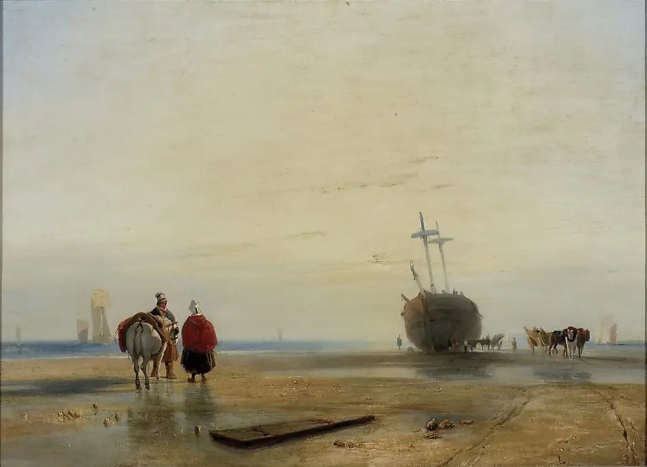 Coast Scene: Morning, by Richard Parkes Bonington
