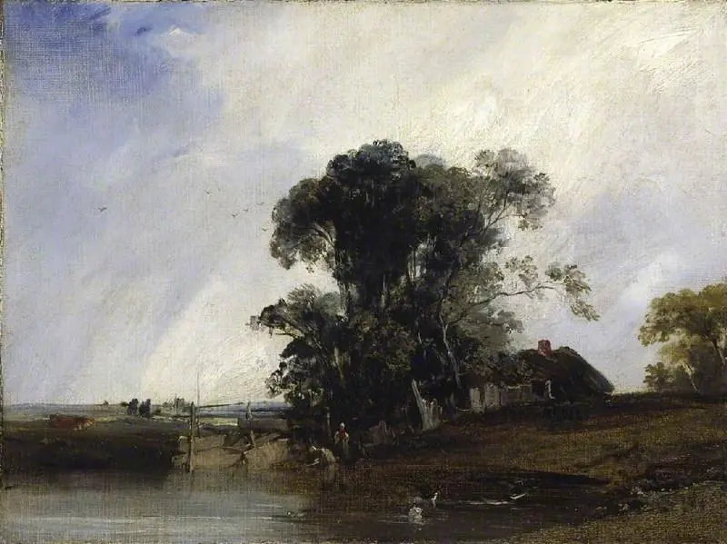 Landscape with a pond, by Richard Parkes Bonington