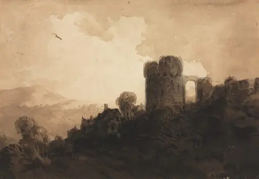 Landscape with Castle Ruin, by Richard Parkes Bonington
