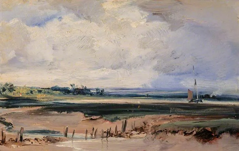 Les Salinieres near Trouville, by Richard Parkes Bonington, unspecified, 1827