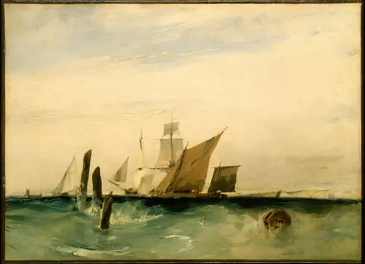 Seapiece: Off the French Coast, by Richard Parkes Bonington