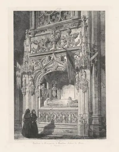 Tombeau de Marguerite de Bourbon. Église de Brou (Tomb of Marguerite de Bourbon, Church at Brou), by Richard Parkes Bonington