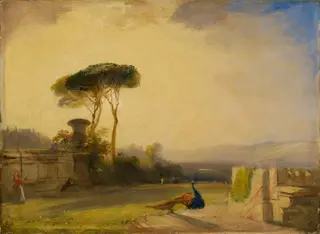 View on the Grounds of a Villa near Florence, by Richard Parkes Bonington