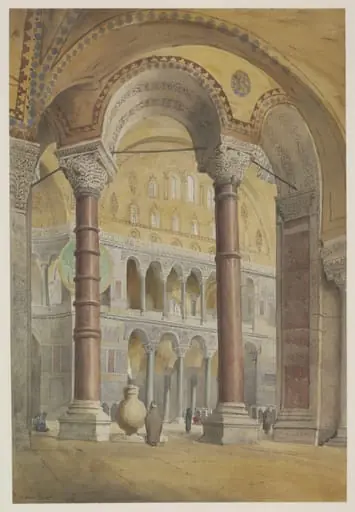 Interior of Santa Sophia, Constantinople