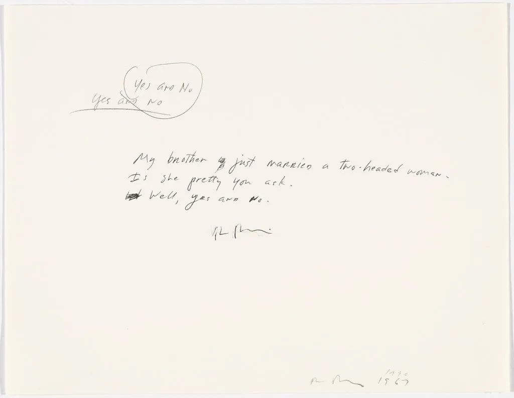 Untitled, by Richard Prince, graphite, 1967