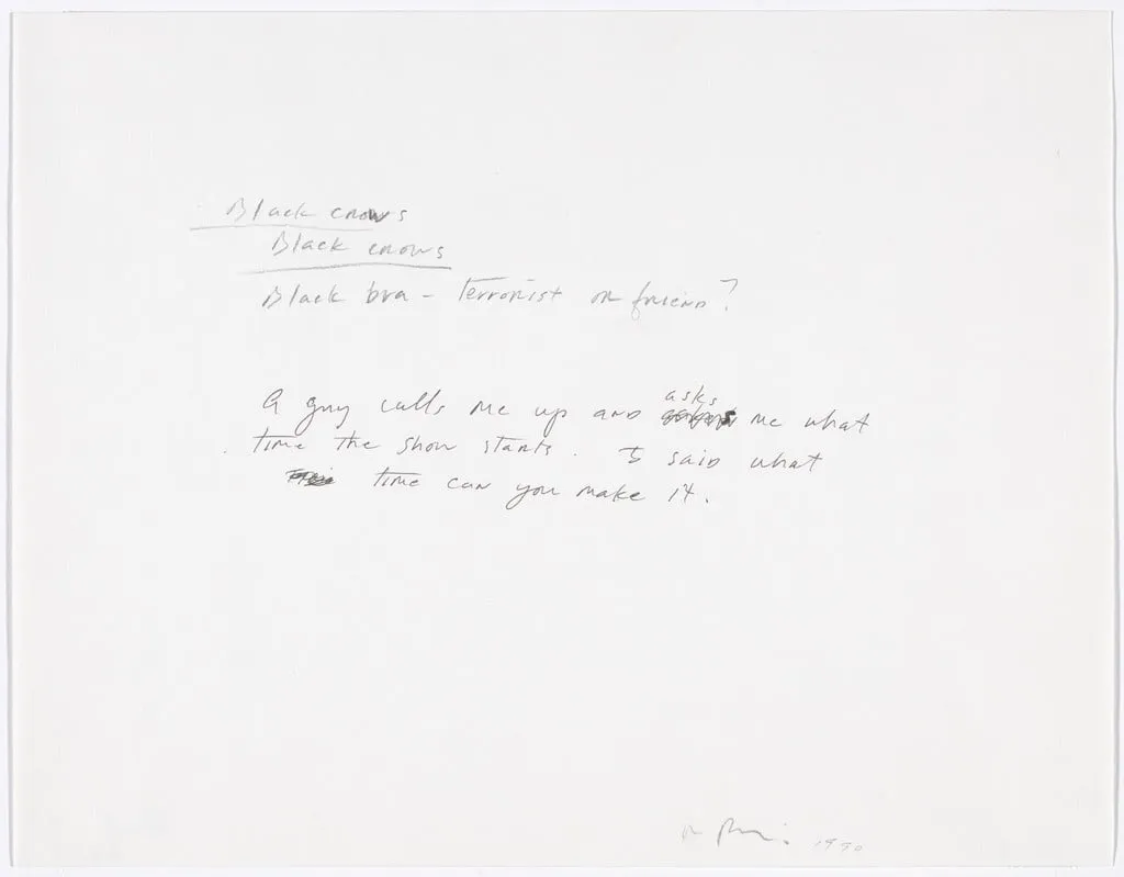 Untitled, by Richard Prince, graphite, 1990