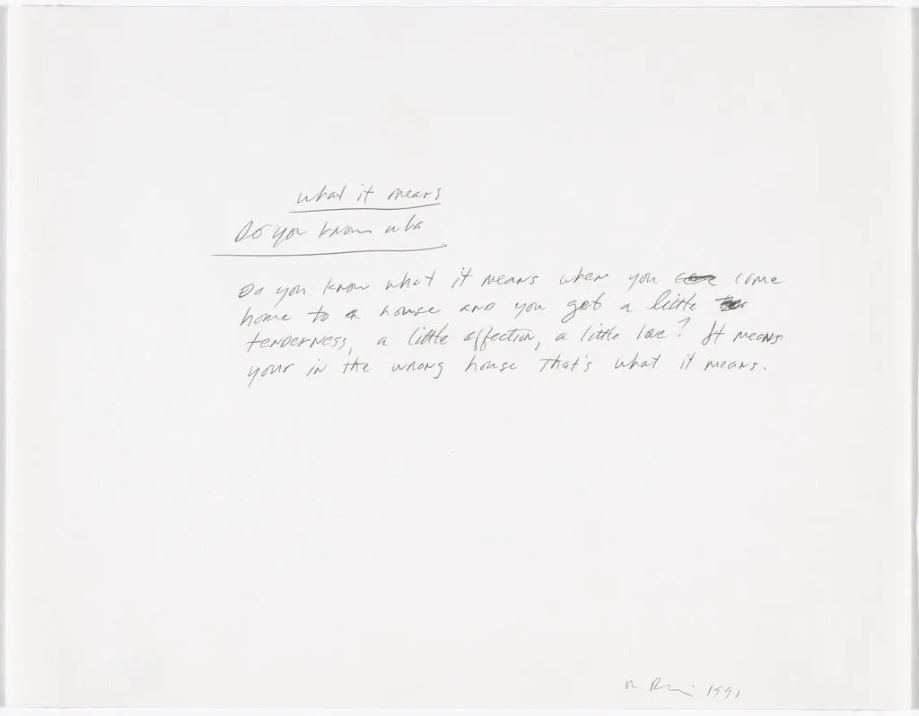 Untitled, by Richard Prince, ink, 1991