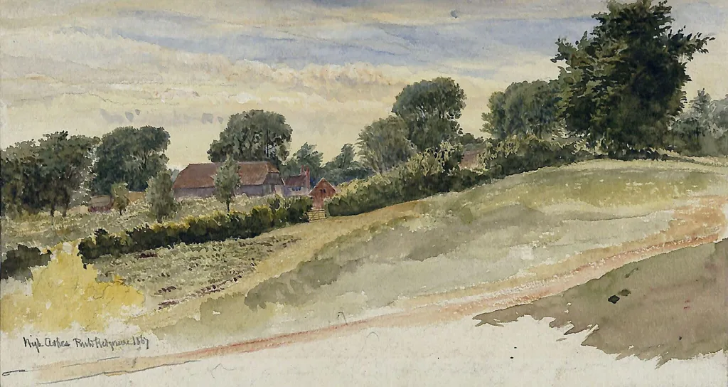 High Ashes, Leith Hill, Surrey, by Richard Redgrave, watercolor, 1867