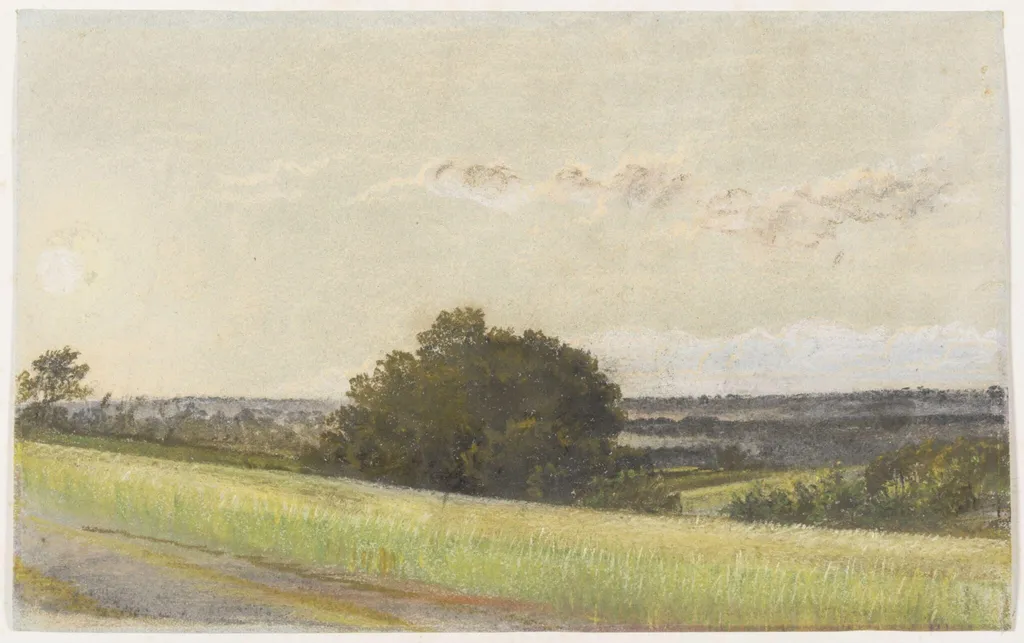 Landscape with evening effect, Abinger, Surrey, by Richard Redgrave, 1825