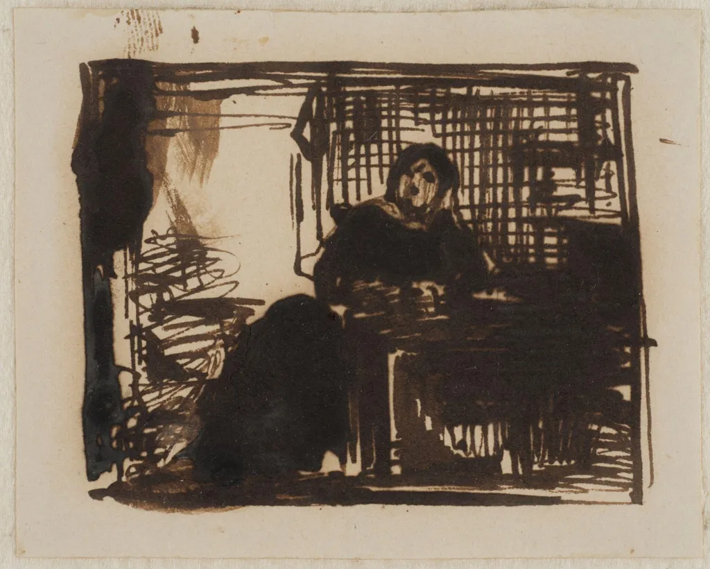 Studies for 'The Poor Teacher', by Richard Redgrave, 1840