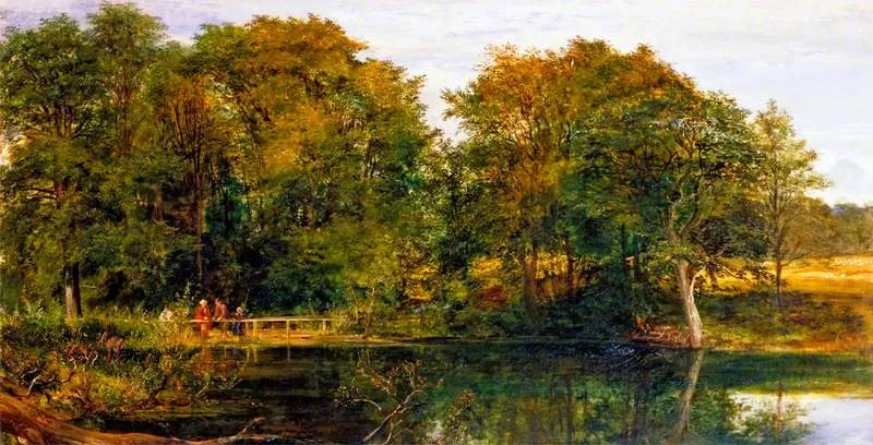 The Stream at Rest, by Richard Redgrave, oil, 1848