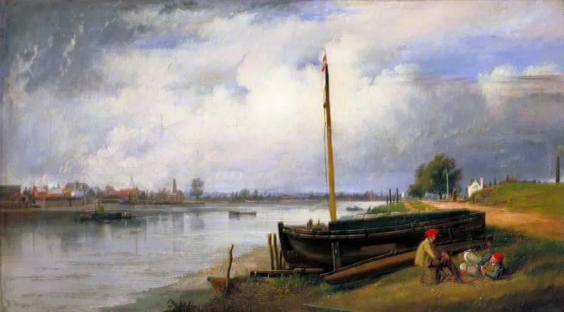 The Thames from Millbank, by Richard Redgrave, oil, 1836
