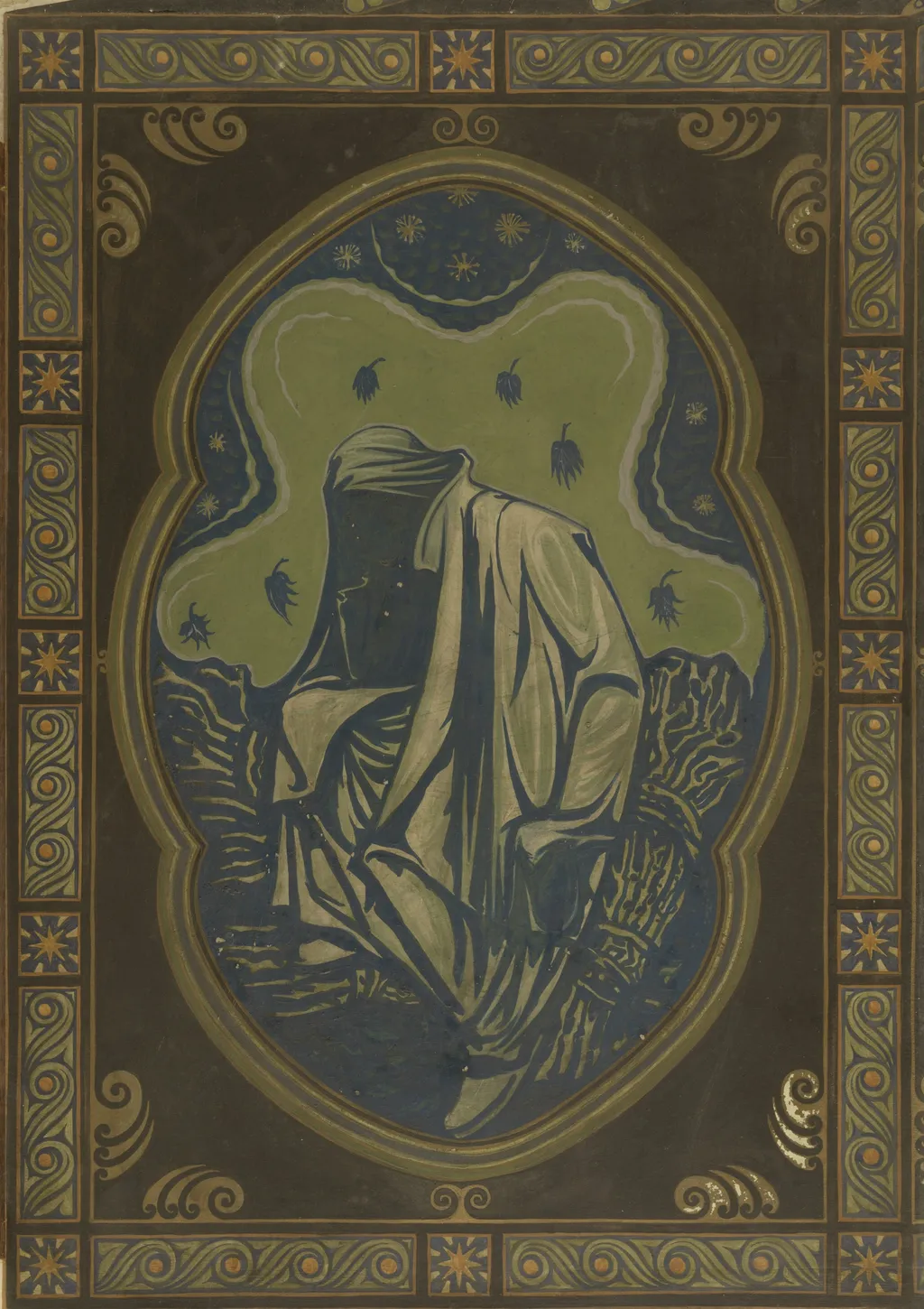 Night, by Richard Roland Holst, paint, 1915