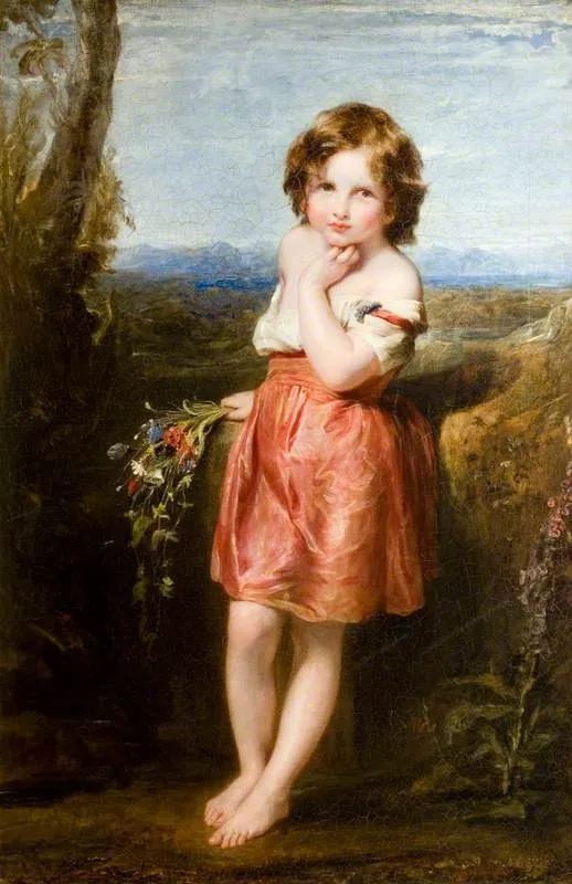 The Little Roamer, by Richard Rothwell, oil, 1843