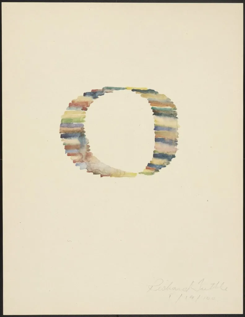 Untitled, by Richard Tuttle, ink, 1975