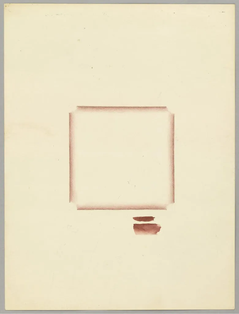 Untitled, by Richard Tuttle, watercolor, 1969
