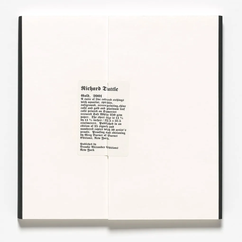Untitled, by Richard Tuttle, ink, 2001