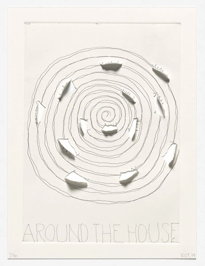 Untitled, by Richard Tuttle, ink, 2014