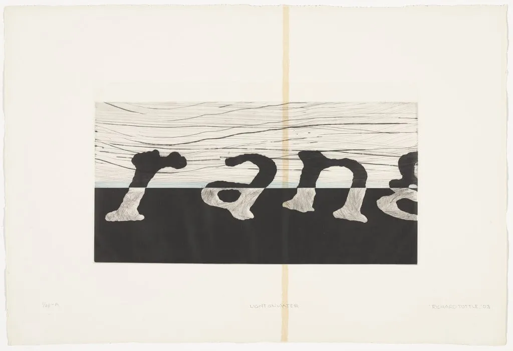 Untitled, by Richard Tuttle, ink, 2003