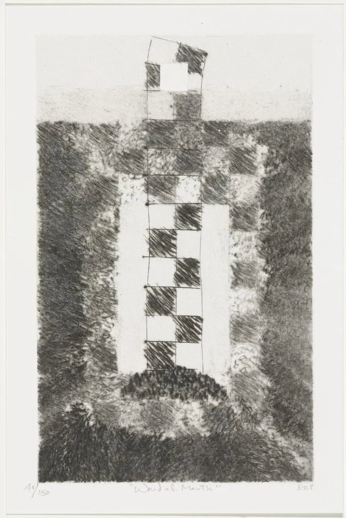 Untitled, by Richard Tuttle, ink, 2008