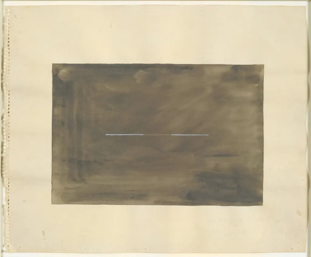 Untitled, by Richard Tuttle, gouache, 1965