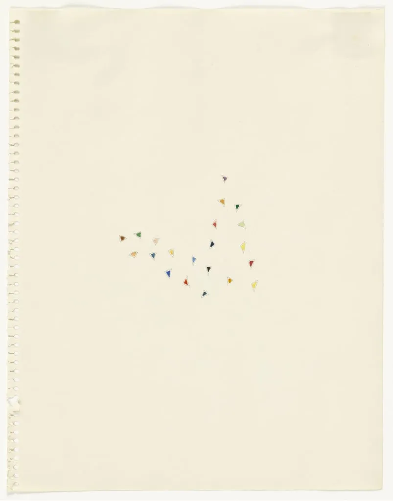 Untitled, by Richard Tuttle, gouache, 1977