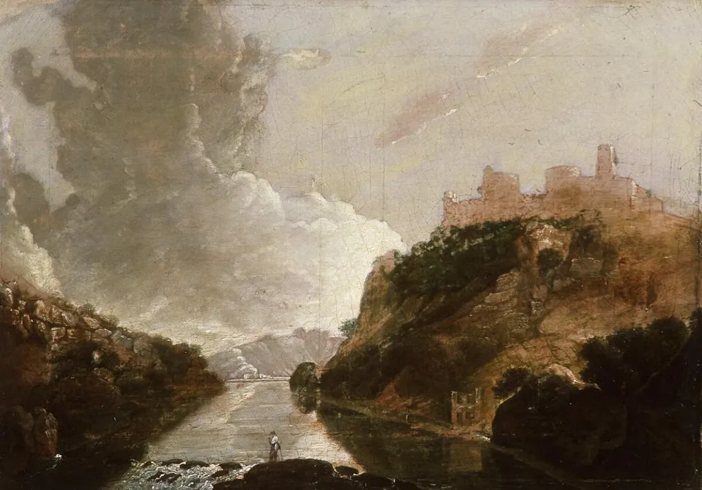 Kilgerran Castle, by Richard Wilson, oil
