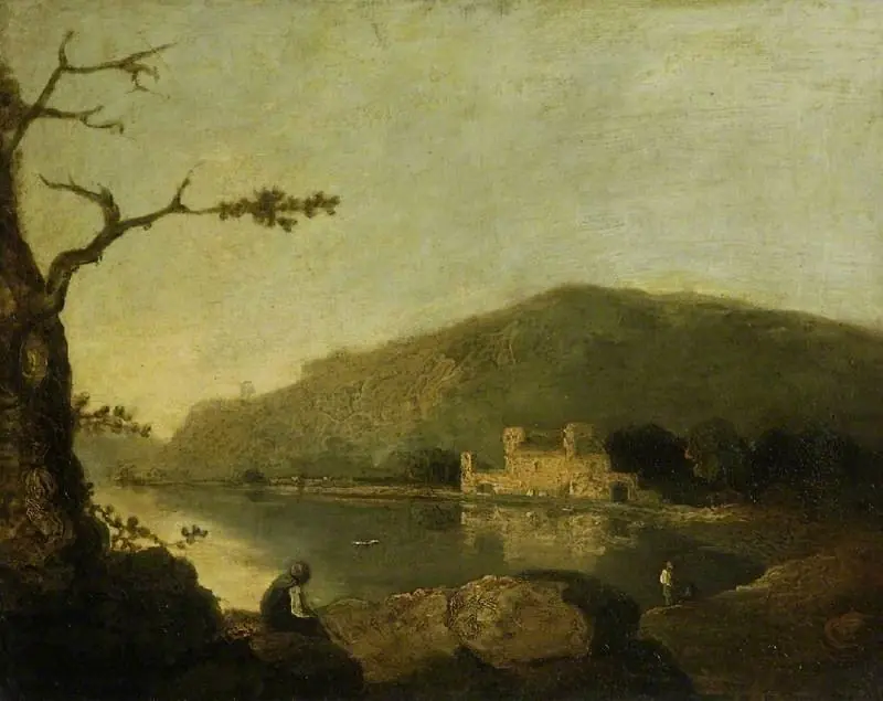Lake and hills, by Richard Wilson