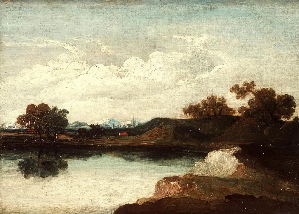 Landscape, by Richard Wilson, oil, 1770