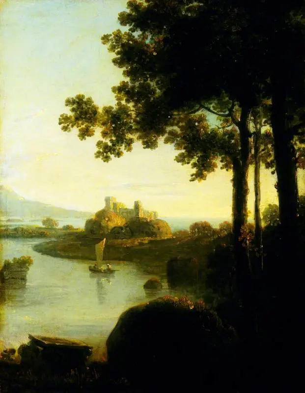 Landscape: Evening, River Scene with a Castle, by Richard Wilson
