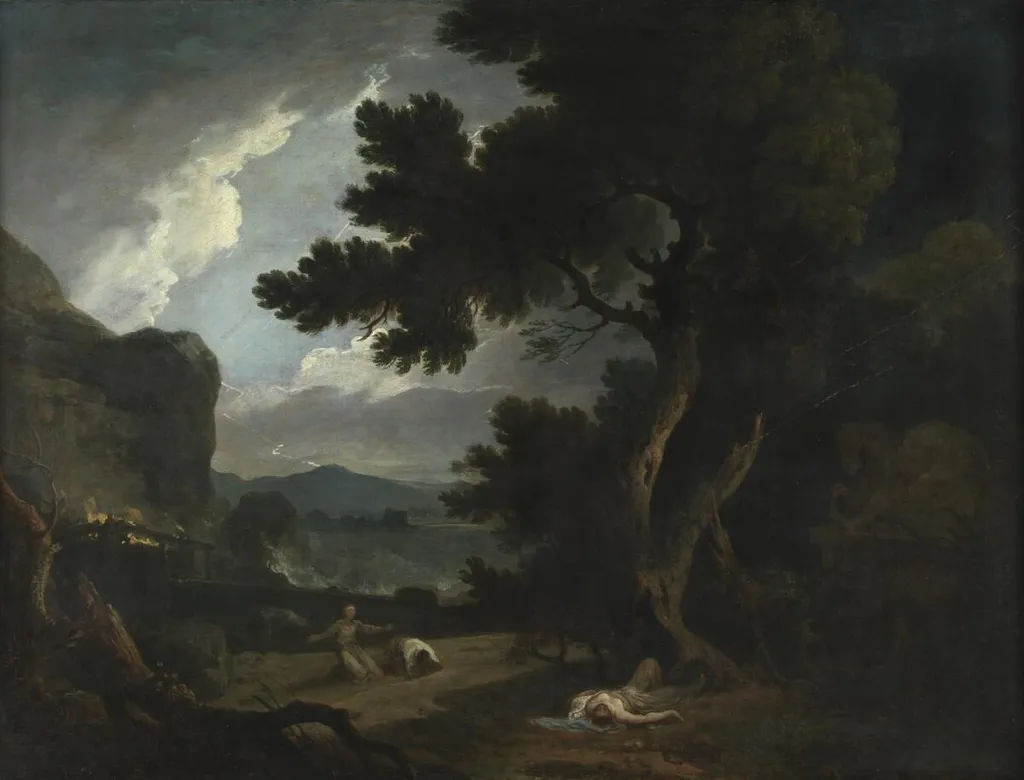 The Destruction of the Children of Niobe, by Richard Wilson, oil, 1768