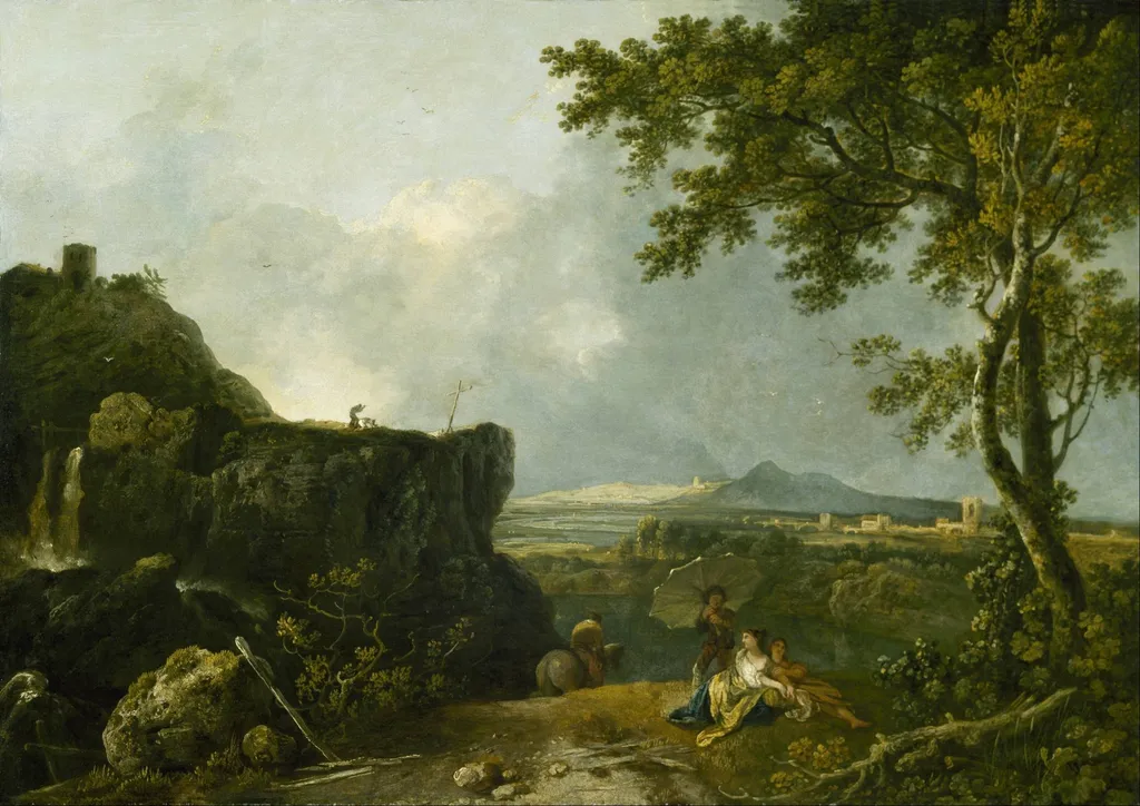 The White Monk, by Richard Wilson, oil, 1760